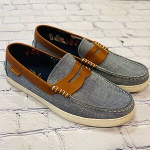 Cole Haan Pinch Weekender Maine Classic Loafer Shoes Blue Canvas Men’s Size 8.5